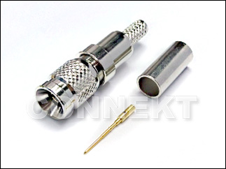 Разъем типа 1.0/2.3 с обжатием для кабеля 1855A (75 Ом) - Разъем типа 1.0/2.3 с обжатием для кабеля 1855A, 75 Ом